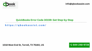 QuickBooks Error Code 30159 Get Step-by-Step