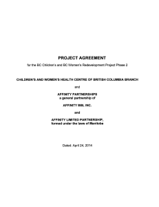 Project Agreement Example