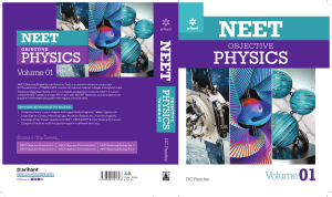 Objective Physics for NEET Vol 1 