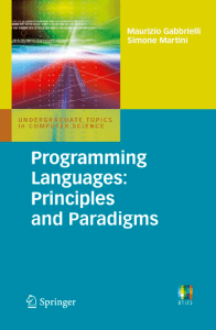 Programming Languages Principles and Paradigms (Maurizio Gabbrielli, Simone Martini)