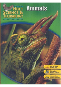 Holt Science   Technology： Animals