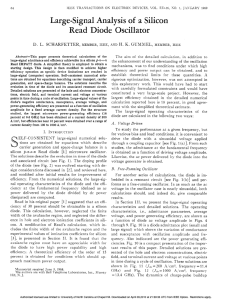 1969 D.L.Scharfetter Large-signal analysis of a silicon Read diode oscillator