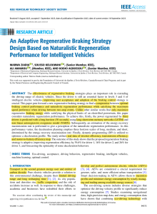 09 An Adaptive Regenerative Braking Strategy Design Based on Naturalistic Regeneration Performance for Intelligent Vehicles