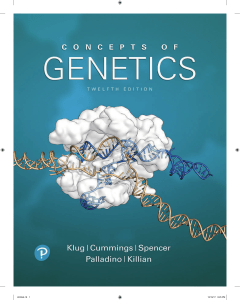 Concepts of Genetics Textbook