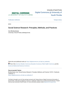 Social Science Research  Principles Methods and Practices