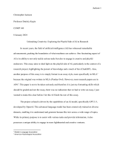 Mock Research Paper Example