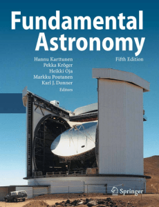 Astronomy - Fundamental Astronomy