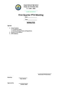 PTA Meeting Minutes Form