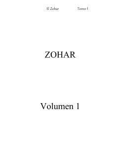 Zohar - Tomo I