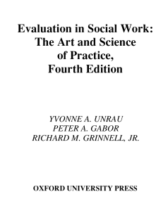 Program Evaluation for Social Workers 2