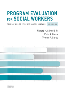Program Evaluation for Social Workers 4-1-50