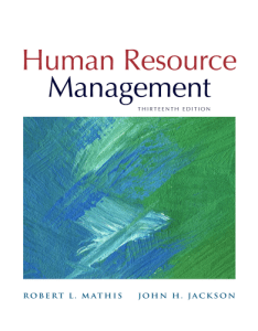 Human Resource Management 13th Edition