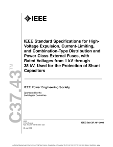 IEEE Std C37.43: High-Voltage Fuse Specs