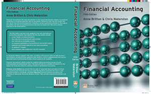 Financial Accounting 5e  Britton Waterson