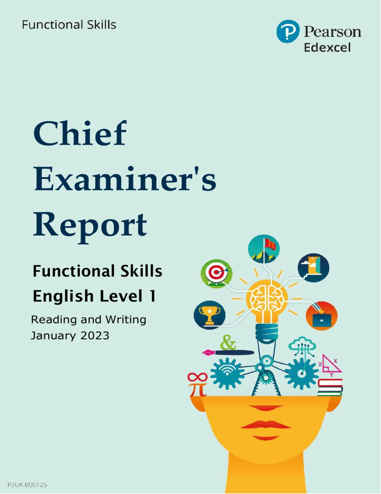 Functional Skills English Level 1 Examiner's Report