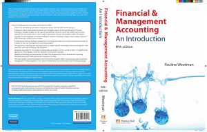 Financial & Management Accounting 5e  Weetman