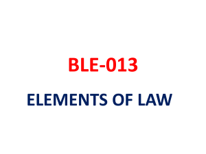 BLE013 - ELEMENTS OF LAW PPT (1)