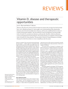 Vitamin D, disease and therapeutic opportunities (2)