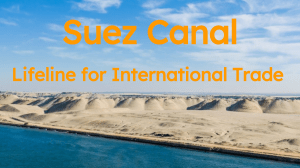 Suez Canal and Ever given