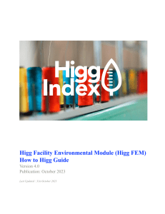 Higg FEM How to Higg Guide 2023 - Oct 31, 2023 (Final)