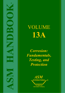 ASM Metals HandBook Volume 13A - Corrosion Fundamentals, Testing, and Protection