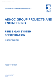 Fire  Gas System Specification