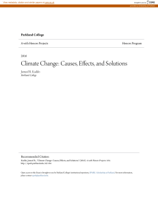 Climate Change  Causes, Effects, and Solutions