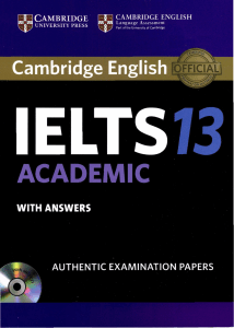 Cambridge Practice Tests for IELTS 13