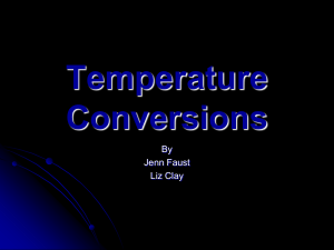 temperature conversions