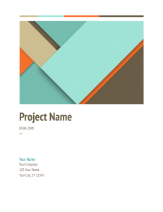 Project proposal