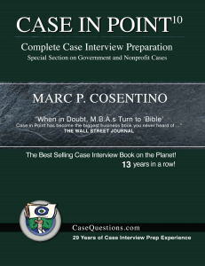 Case in Point 10 - Marc P. Cosentino