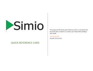 Simio Quick Reference Card