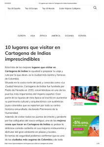 10 lugares que visitar en Cartagena de Indias imprescindibles