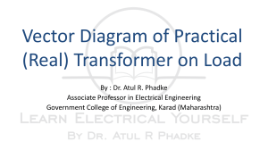 Vector diagram of transformer for PDF