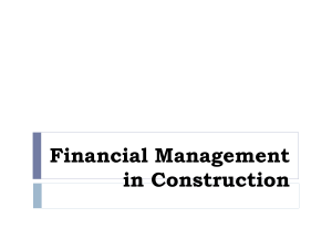 Financial Management in Construction 4