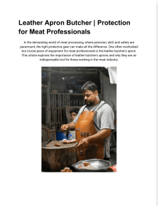 Leather Apron Butcher   Protection for Meat Professionals - Google Docs
