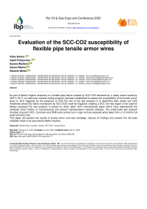 Evaluation of the SCC-CO2 susceptibility of flexible pipe tensile armor wires