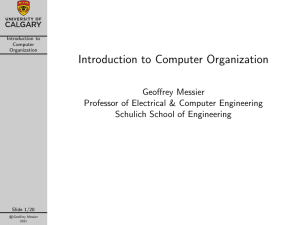 ENCM369 Lecture 1 Slides