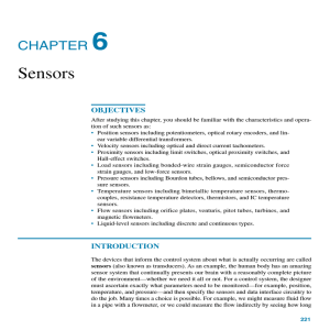 Sensors: Chapter 6 Textbook Overview