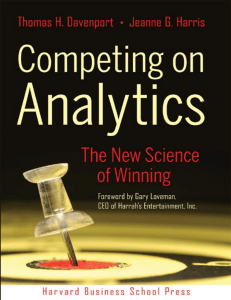 Competing on Analytics The New Science of Winning (Thomas H. Davenport, Jeanne G. Harris) (Z-Library)