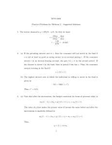 Midterm 2 Practice Problems - Solutions