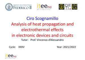 Heat Propagation & Electrothermal Effects in Electronics