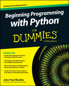 Beginning Programming with Python For Dummies Mueller, John Paul [SRG]