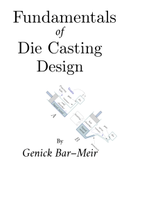 fundamentals of die casting design