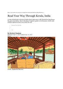 Read Your Way Through Kerala-