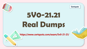 5V0-21.21 VMware HCI Master Specialist Real Dumps
