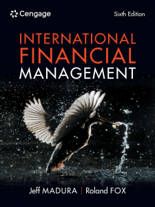Roland Fox, Jeff Madura - International Financial Management (2023, Cengage Learning) - libgen.li