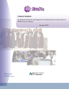 An analysis of barriers and supports for female learners in the choice of STEM careers