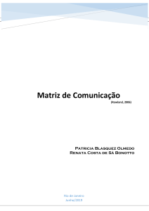 Matriz de Comunicação