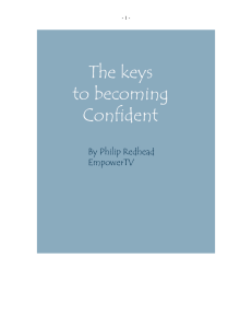 Keys To Becoming Confident